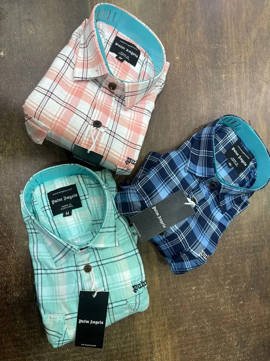 Palm angeles twill check double pocket shirt  uploaded by kanishk fashions on 9/28/2023