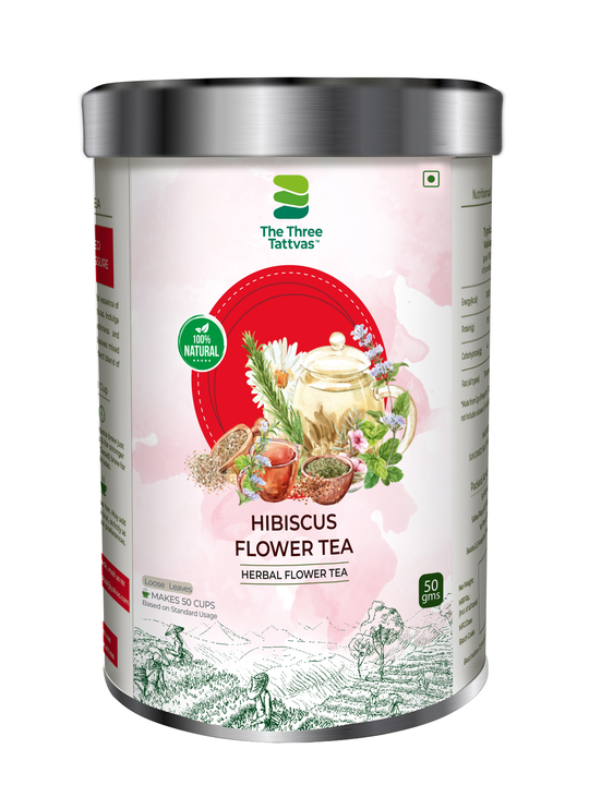 The Three Tattvas Hibiscus Flower Tea 50gms uploaded by business on 9/28/2023