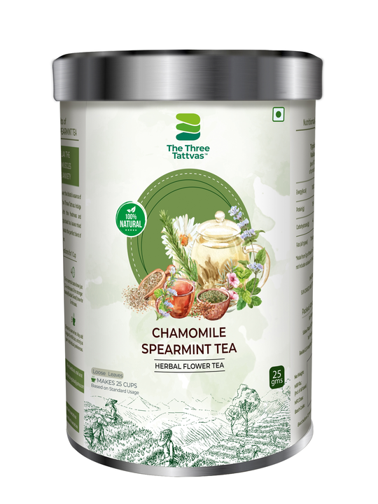 The Three Tattvas chamomile spearmint tea 25 gms uploaded by business on 9/28/2023