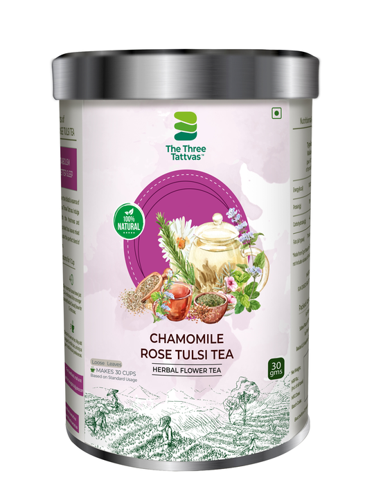 The Three Tattvas Chamomile Rose Tulsi 30 gms uploaded by business on 9/28/2023