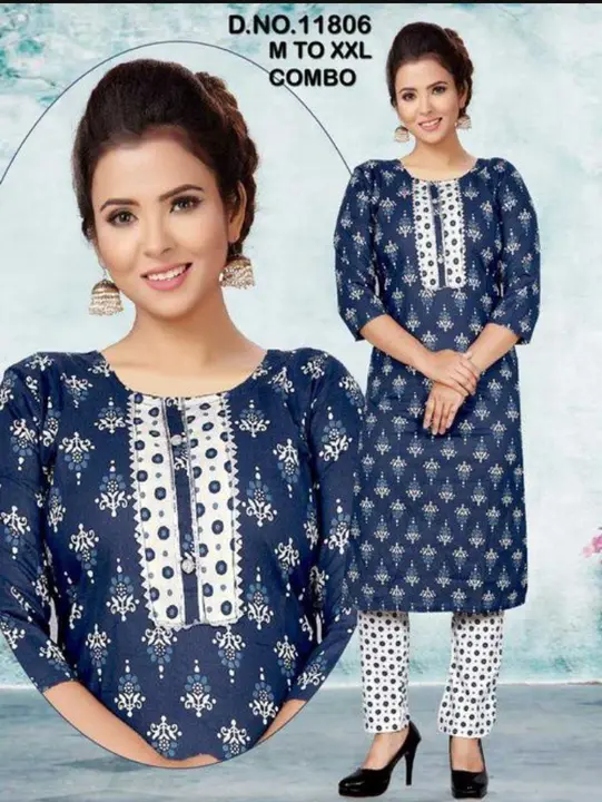 Kurti with pant set  uploaded by business on 9/28/2023