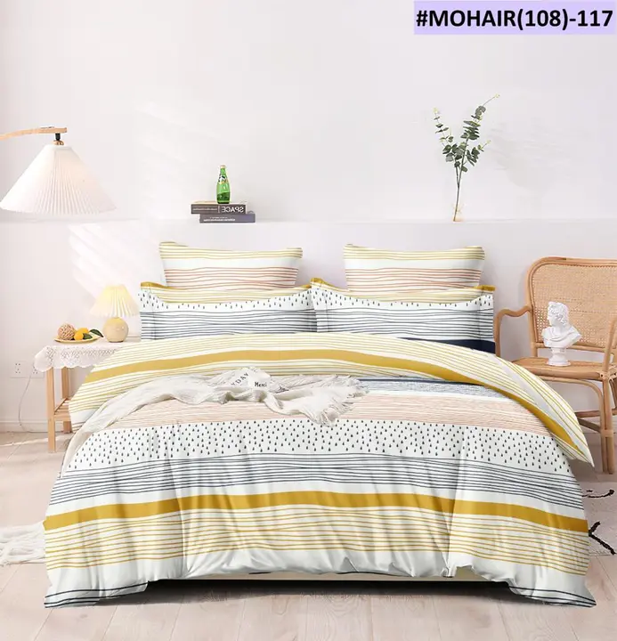 King size double bed 108x108  uploaded by Shree sai handloom on 9/28/2023