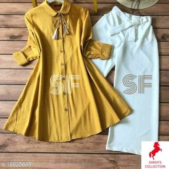 Post image Different types of  kurti and  bottom set affordable prices