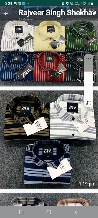 Men's shirts uploaded by business on 9/29/2023