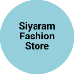 Business logo of Siyaram Fashion store