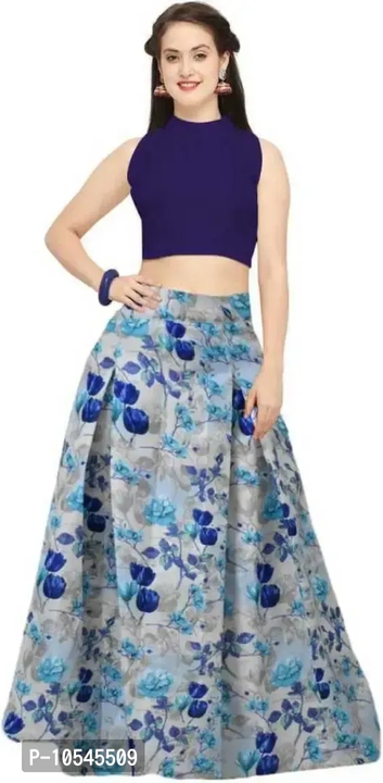 Stylish Blue Satin Silk Lehenga Choli Set  uploaded by R M online shop  on 9/29/2023