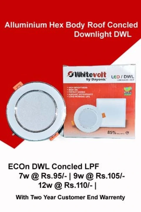 9w Concled Light- Hex alluminium body uploaded by business on 9/29/2023