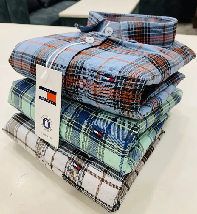 Checks shirt uploaded by Bhatia traders on 9/29/2023