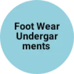 Business logo of Foot wear undergarments