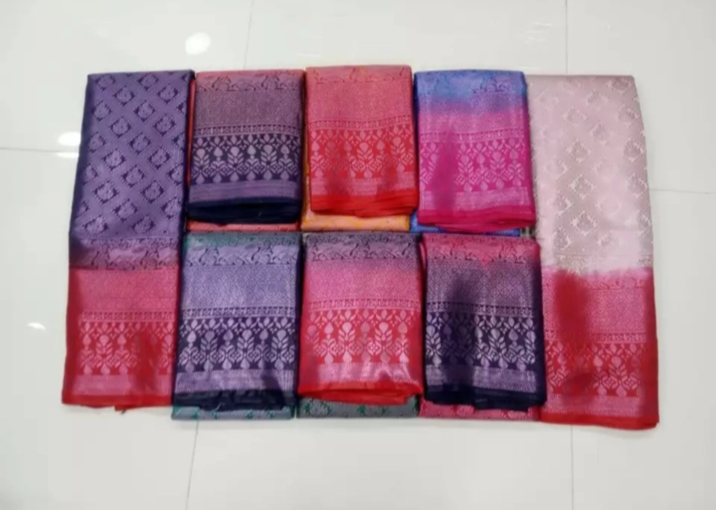 Balatan Silk copper and violet jari Richpallu saree  uploaded by NARMADA SILK on 9/29/2023