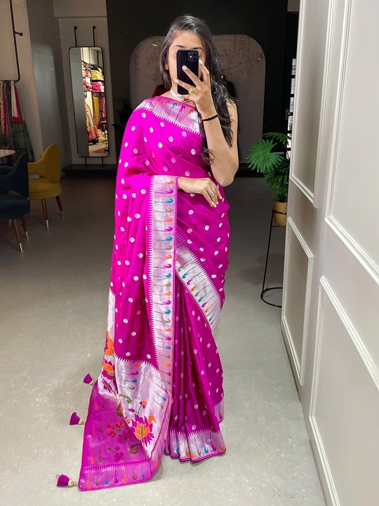 *🌷Paithni Saree🌷*

Timeless whites are now adding a staple, trend and grace in this season. lookin uploaded by business on 9/29/2023
