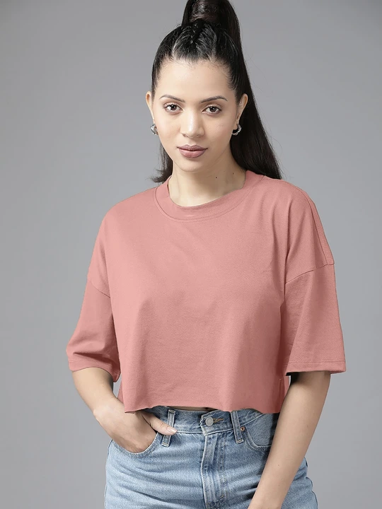 Oversize crop Tshirts  uploaded by STE Fashion Pvt Ltd on 9/29/2023