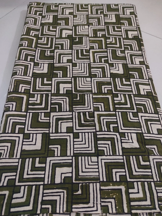 Natural printed cotton fabric geometric patterns   moq -10 mtr uploaded by business on 9/29/2023