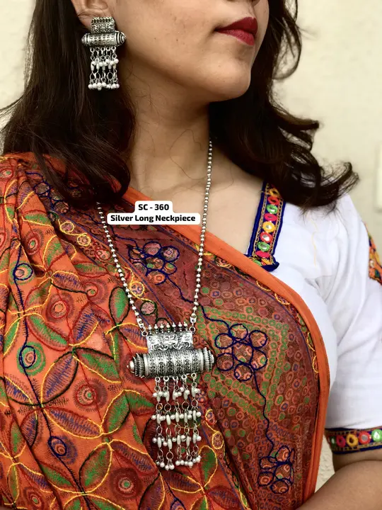 Oxidised long neckpiece  uploaded by Shreevari fashion on 9/30/2023