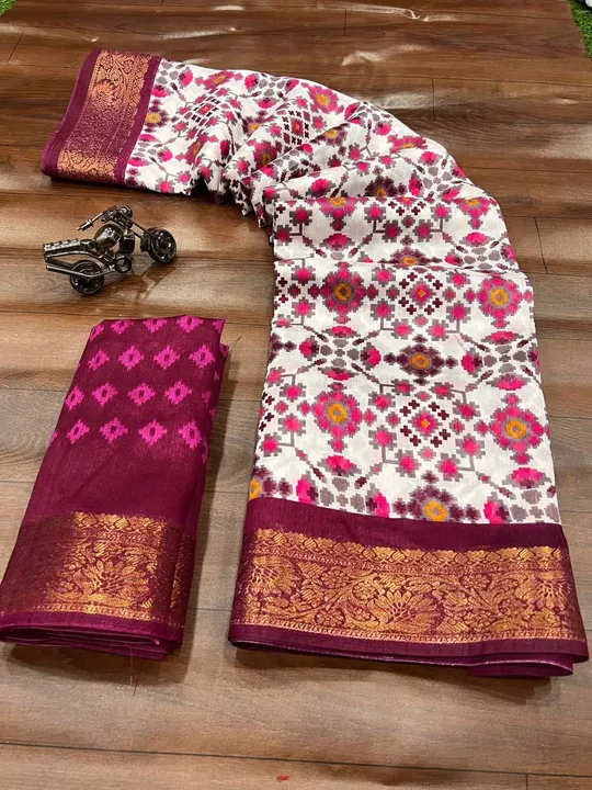Post image Hey! Checkout my new product called
Pure Soft Cotton With Jecad Border Saree.