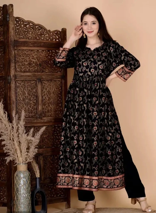 Post image Rayon Anarkali Kurta With Pant Set

Size: 
M
L
XL
2XL

 Fabric: Rayon

 Pack Of: Single

 Type: Kurta Bottom Set

 Occasion: Festive

Within 6-8 business days However, to find out an actual date of delivery, please enter your pin code.

Beautiful Heavy Reyon Fabric Flowers 🌺 Print Nayra Cut With Pant Beautiful Heavy Reyon Fabric Flowers #127802; Print Nayra Cut With Pant Note:- Heavy Quality ⭐ Product Code:- JH ⭐Fabric: Reyon ⭐Size: M/38, L/40, XL/42, XXL/44 ⭐Length: 49 ⭐Colour Single Color ⭐Work:- Printed ⭐Package:- Nayra Cut+Pant kurti, designer kurti , kurti for girls, kurti for womens, latest design kurti , designer kurti , kurti with pant , kurti design, printed kurti , jaipuri print kurti , kurti with dupatta. CO-ORD SET
