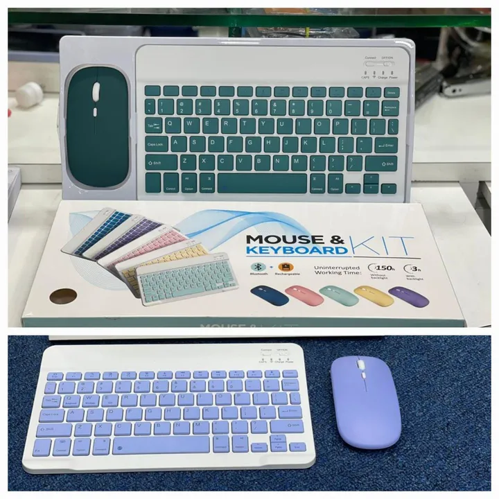 *Mouse & Keyboard Kit*

👉🏻 Bluetooth + Rechargeable 

👉🏻 Chargeable Keyboard

👉🏻 i-Pad Support uploaded by business on 9/30/2023