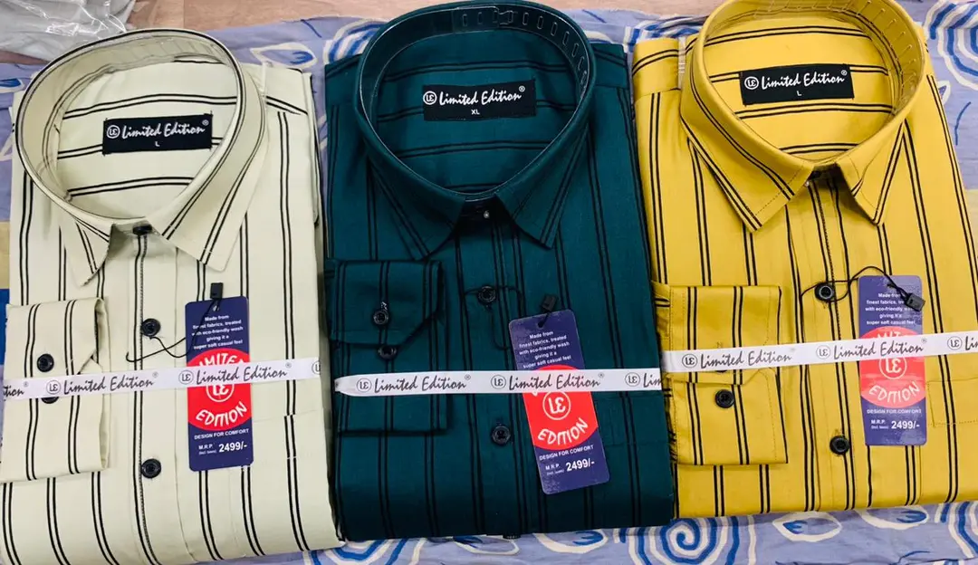 Cotton shirt limited stock uploaded by Aman Enterprises WhatsApp or call +919711706212 on 9/30/2023