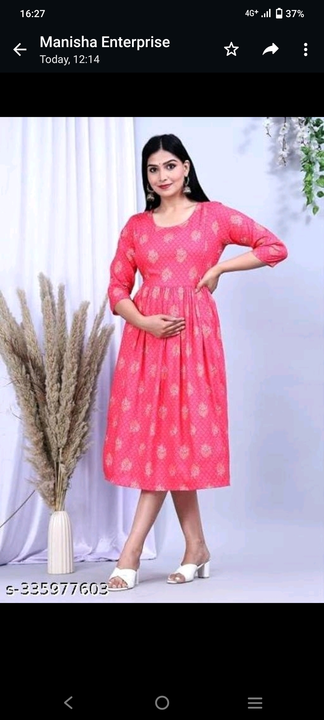Post image Hey! Checkout my new product called
Rayon pink feeding flower printed gown .