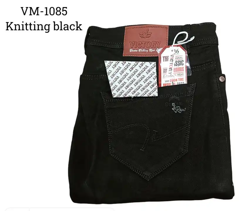 Men's knitting cotton jeans  uploaded by Victory Export  on 9/30/2023