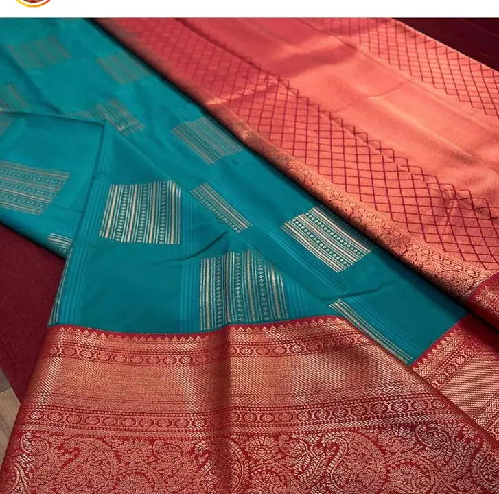 Golden zari flowers and buti design saree  uploaded by business on 9/30/2023