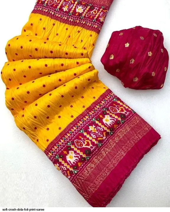 Soft Cruse Dola Print Saree uploaded by business on 9/30/2023
