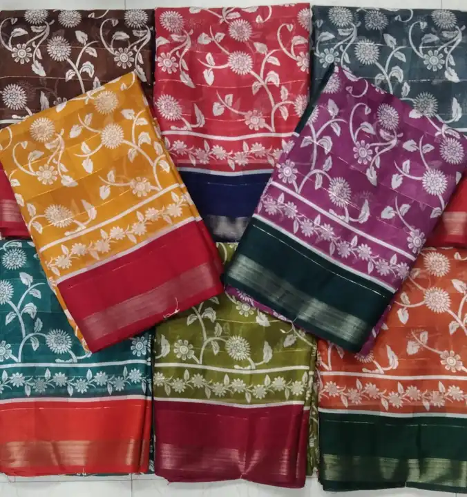 Cotton saree with zari border and zari lining  uploaded by N K SAREES  on 9/30/2023