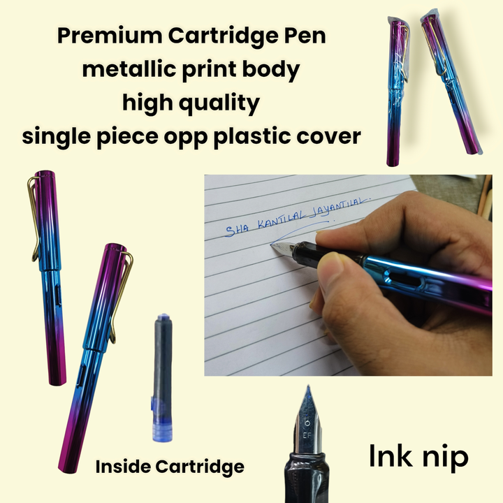 Premium cartridge Pen metallic print body uploaded by Sha kantilal jayantilal on 9/30/2023