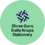 Business logo of Shree guru datta krupa stationery and footwear