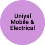 Business logo of Uniyal mobile &Electrical shop