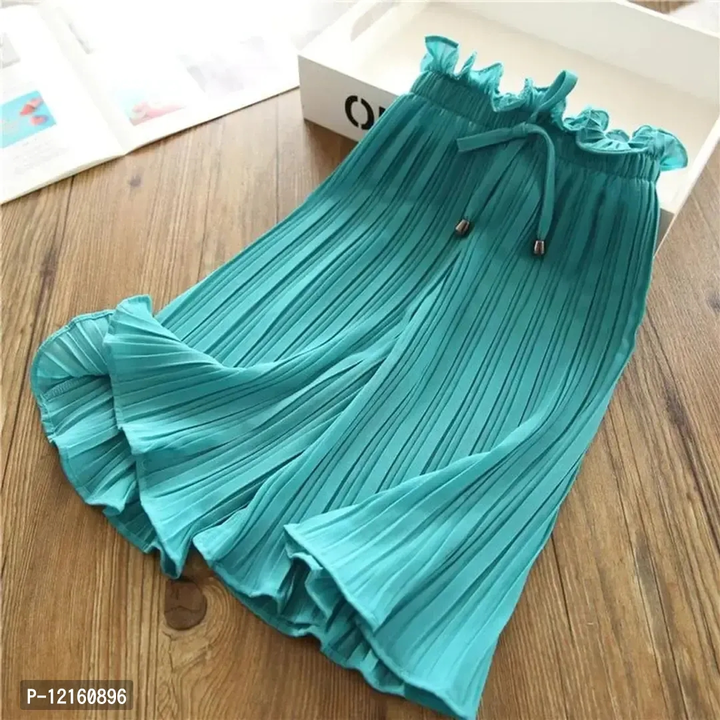 Girls stylish pleated Palazzo uploaded by R M online shop  on 9/30/2023