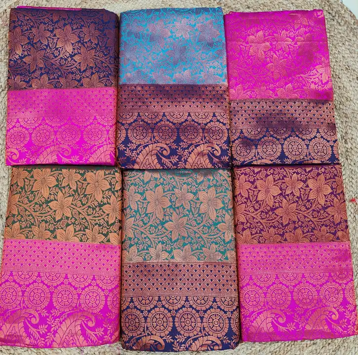 Copper silk saree  uploaded by business on 10/1/2023