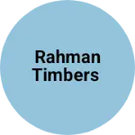 Business logo of Rahman Timbers