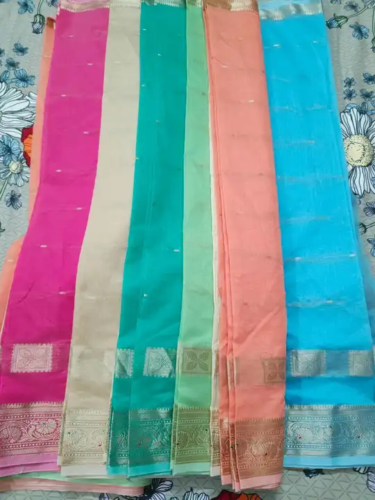 Karishma Cotton Saree
Full Saree with Blouse
Colour - 8
Set       - 8
Price   uploaded by business on 10/1/2023