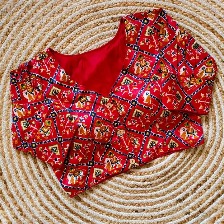 Rang Bhoomi Exclusive Patola Print Cotton Blouse uploaded by Rang Bhoomi on 10/1/2023