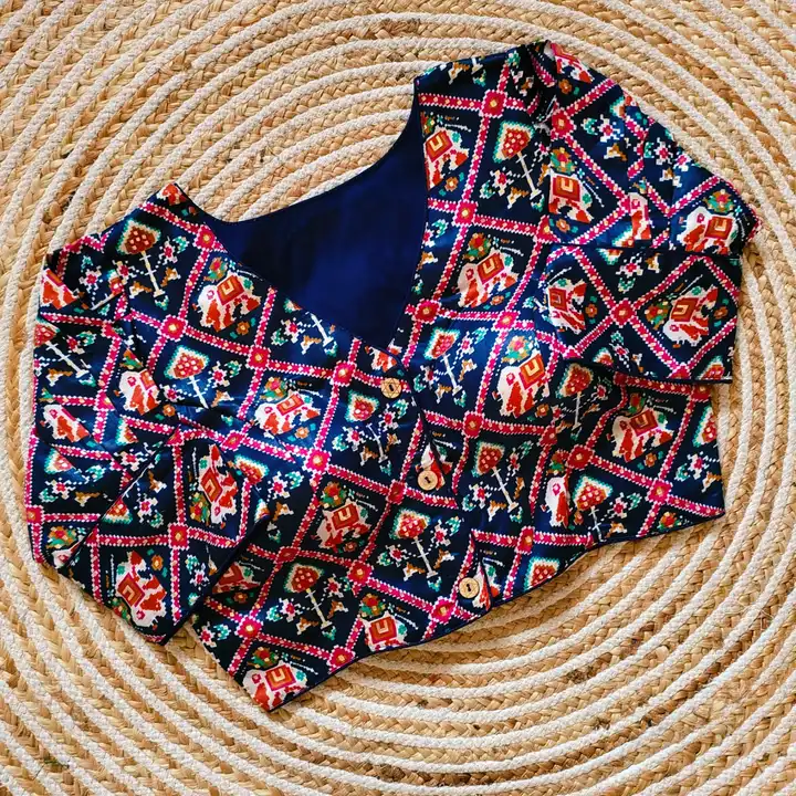 Rang Bhoomi Exclusive Patola Print Cotton Blouse uploaded by Rang Bhoomi on 10/1/2023