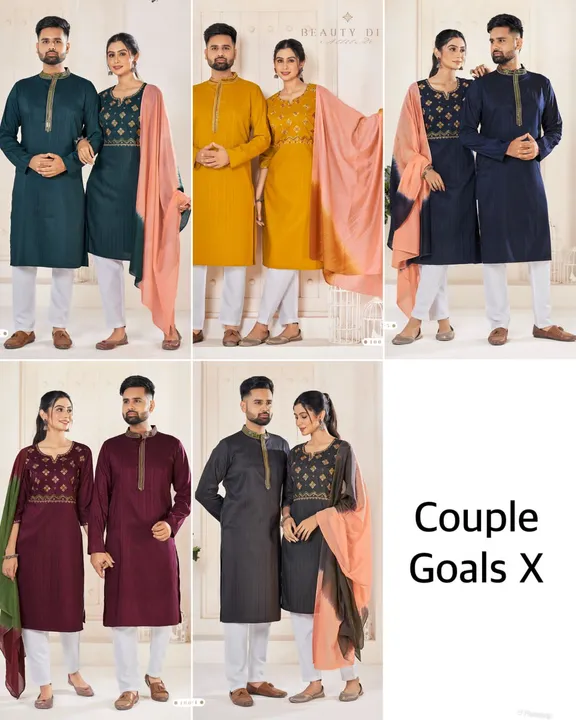 ✨Bhoomi Festival Special Couple Combo 🤩 5 piece SET uploaded by Rang Bhoomi on 10/1/2023
