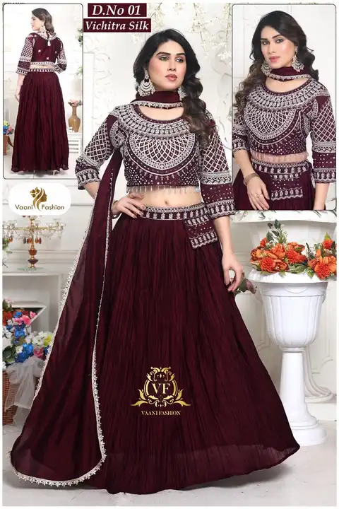 VAANI FASHION STITCHED SILK CROP TOP uploaded by business on 10/2/2023