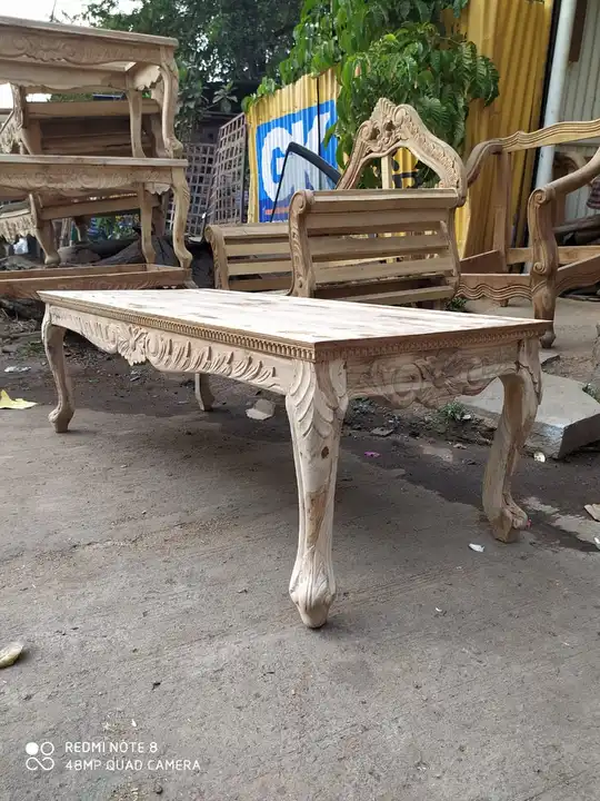 Wooden centre table uploaded by Aadil Timber Traders on 10/2/2023