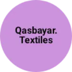 Business logo of Qasbayar. Textiles