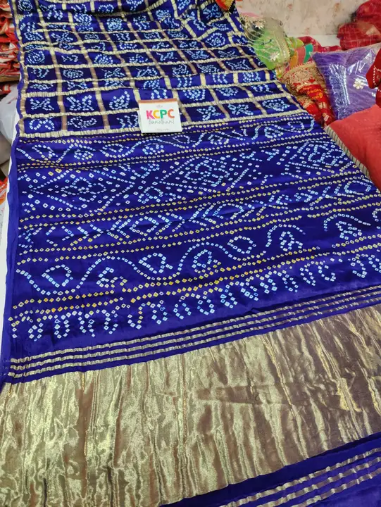 Post image Hey! Checkout my new product called
Pure Gaji Silk Bandhani Ghatchola With Modal Gaji Silk Zari Weaving Saree, KCPC.
