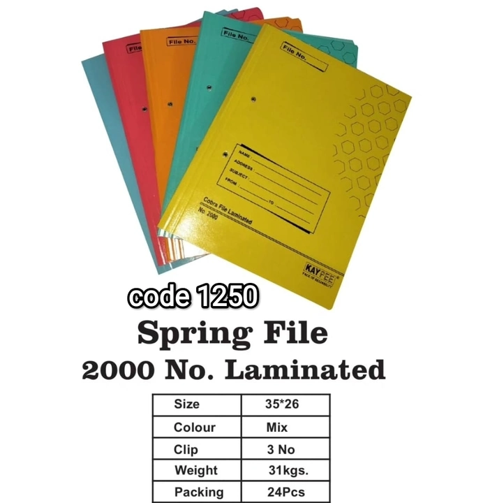 Spring File 2000 No. uploaded by PAL STATIONERY MART on 10/2/2023
