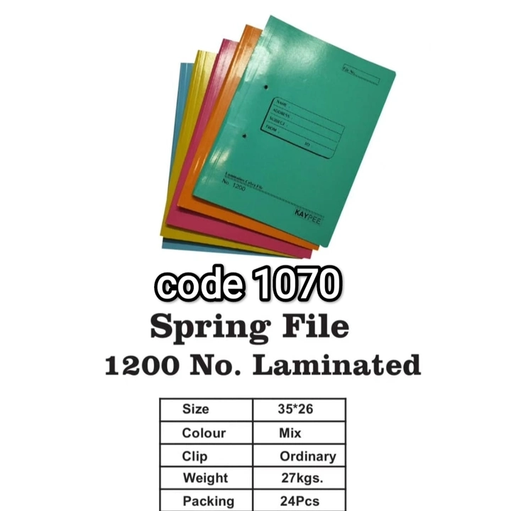 Spring File 1200 No. Laminated  uploaded by PAL STATIONERY MART on 10/2/2023