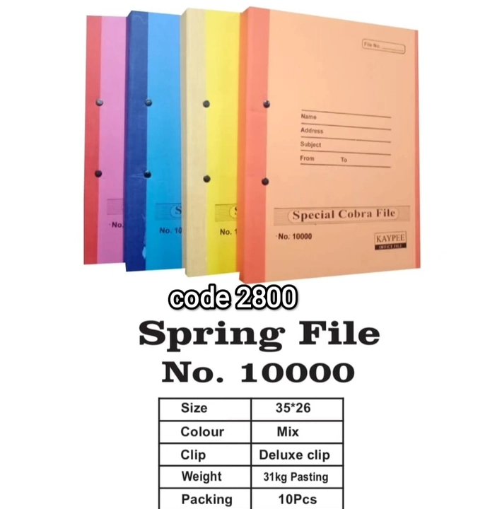 Spring File 10000 No. uploaded by PAL STATIONERY MART on 10/2/2023