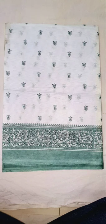 S4s moon light pure cotton saree uploaded by business on 10/2/2023