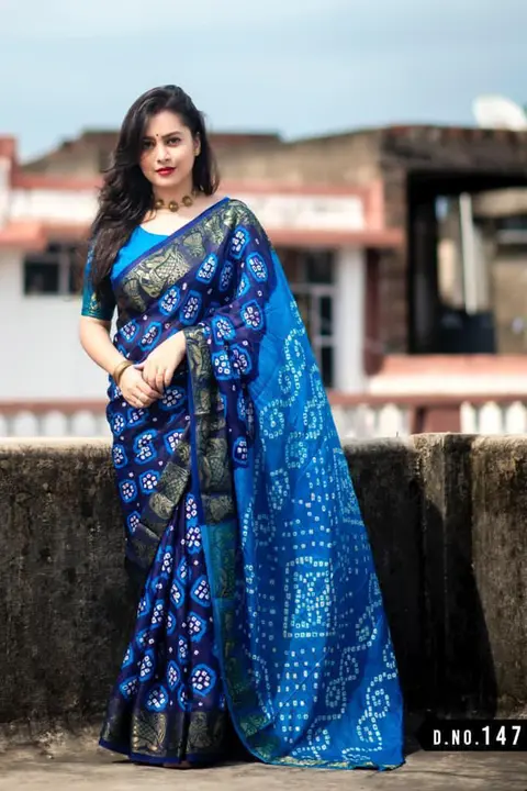 Bandhani saree uploaded by business on 10/2/2023