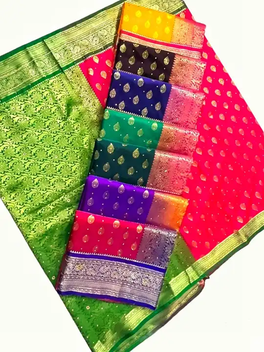 Premium Quality Satin Saree with heavy stone works now only at 650/- Rs
Length 6+ meter
Set 6 morq 9 uploaded by H.A Traders on 10/2/2023