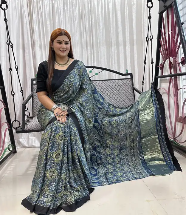 *modal tissue palu AJRAKH hend block print saree AVAILABLE*

*New arrivals*
*New collection*

*Book  uploaded by business on 10/2/2023