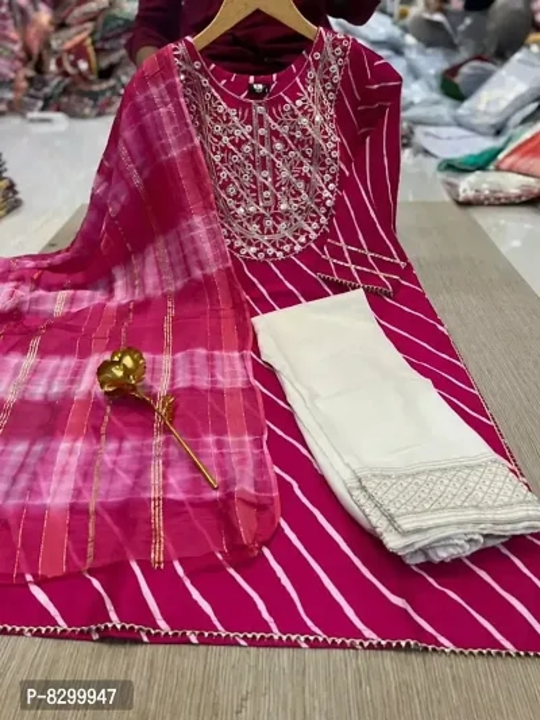 3pic kurti pent duptta  uploaded by Aayat cloths on 10/2/2023