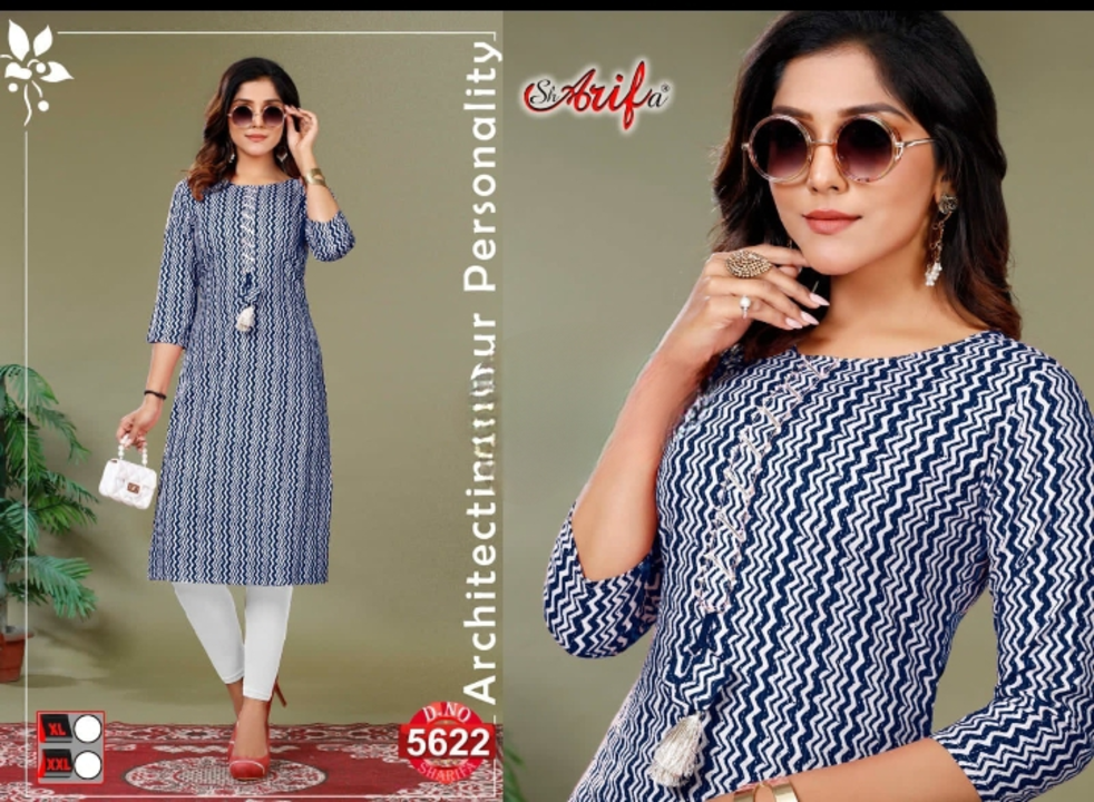 Women's wear cotton fabric kurti  uploaded by SAI KRIPA GARMENTS /9630647009 on 10/2/2023